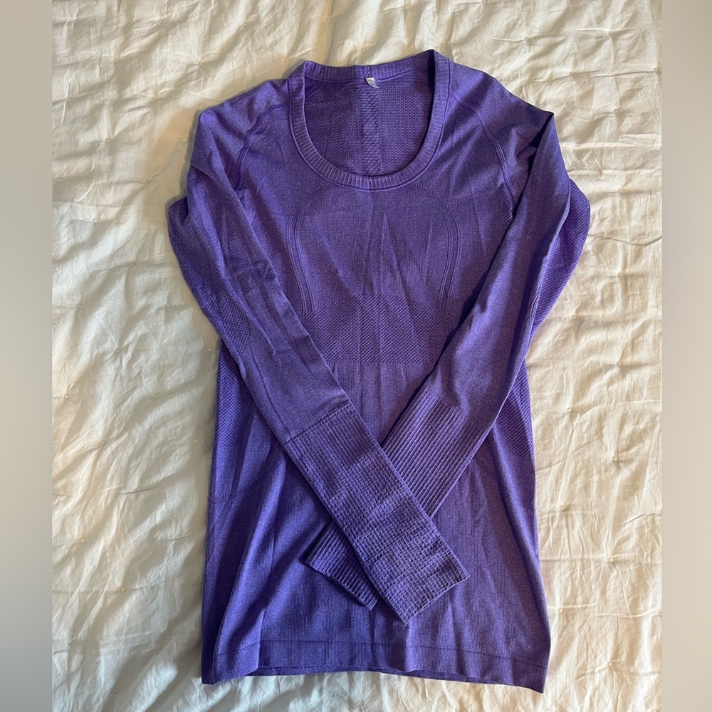 Purple Lululemon Swiftly Tech Long Sleeve